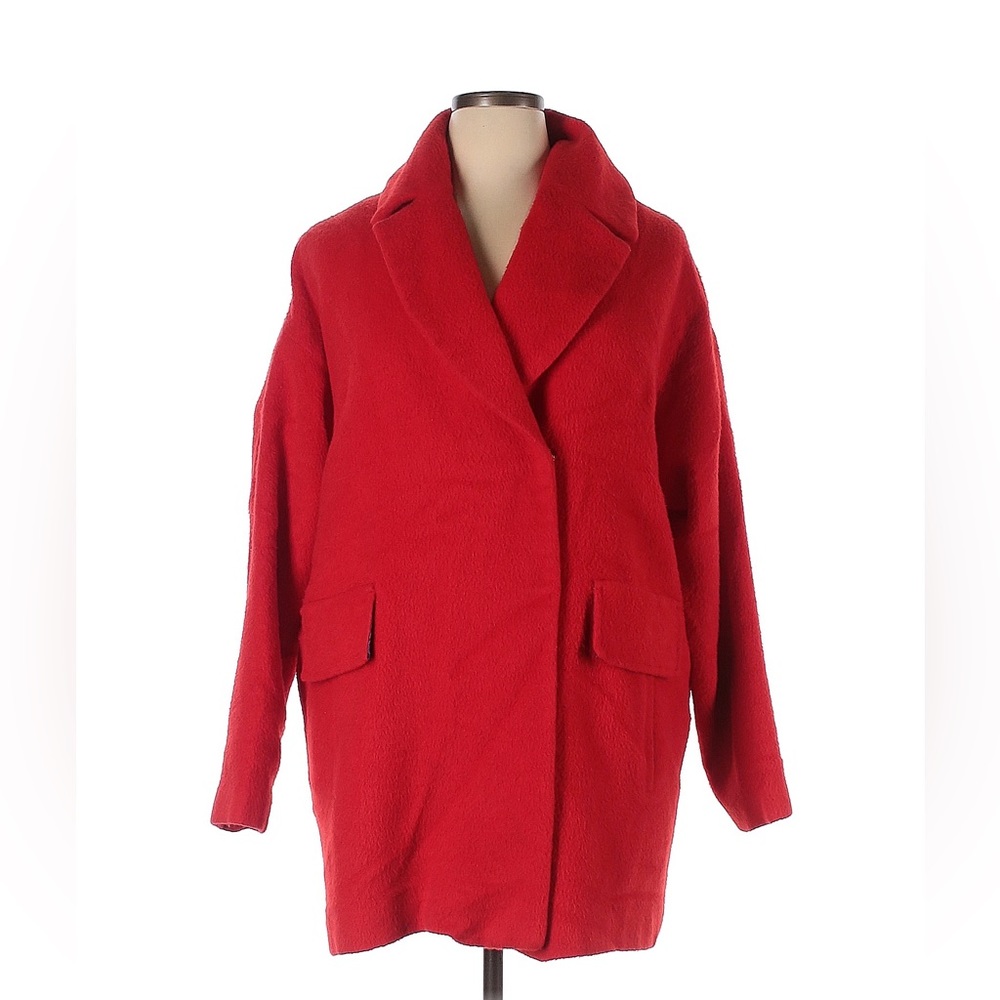 Trina Turk mid sized red coat, size 8